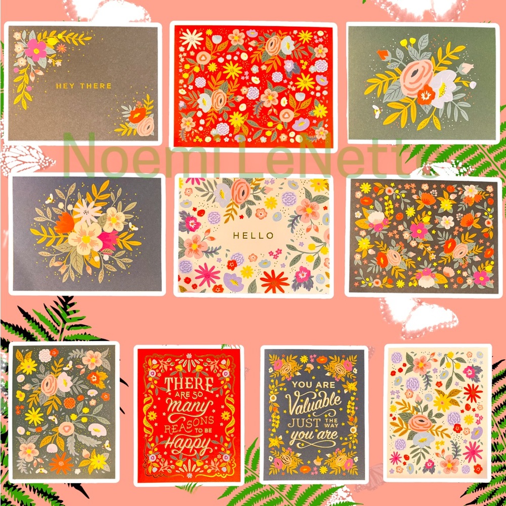 🌺Stationary Cards & Envelopes 🌸 Floral Theme 🌼 10 Designs 🪷